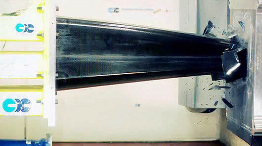 Nose cone crash test