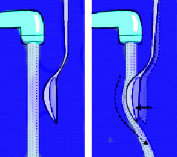 Coanda effect with spoon