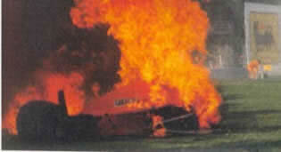 Gerhard Berger’s crash at Tamburello